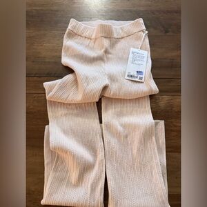 Lululemon Athletica Textured Cream Wide Leg Pants
